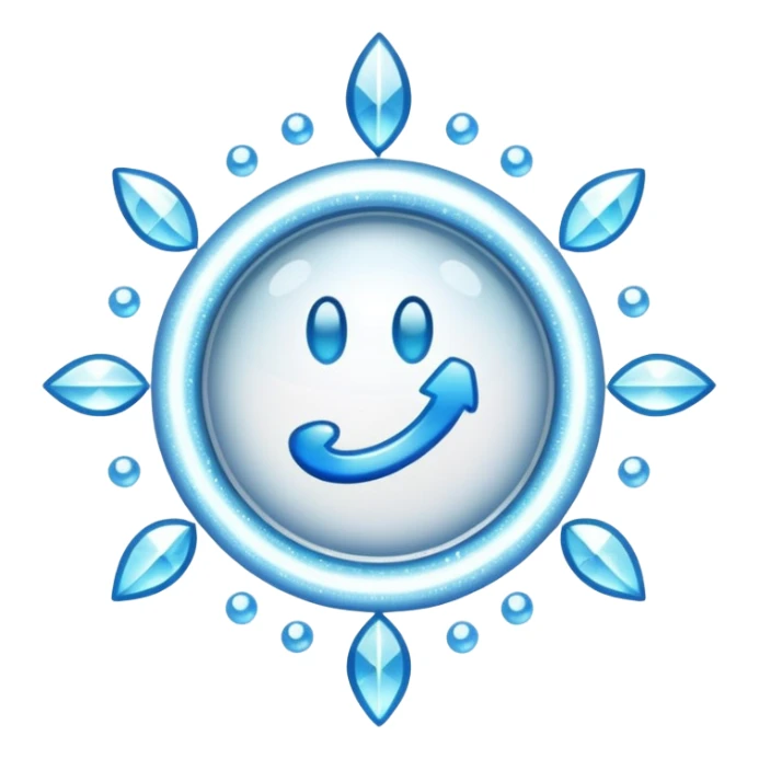 glitter white symbol of health + sticker