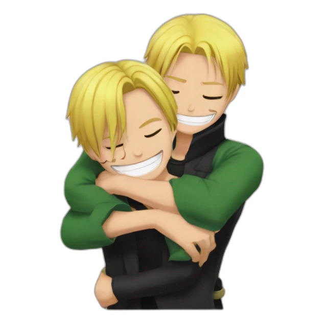 sanji embrace zoro sticker