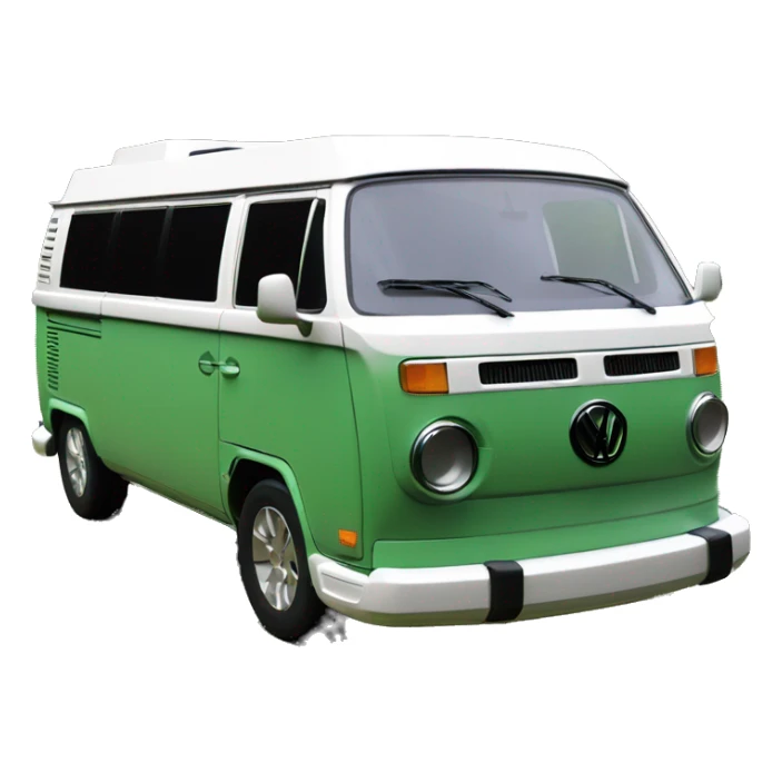 VW T5 California camping bus bicolor green white sticker