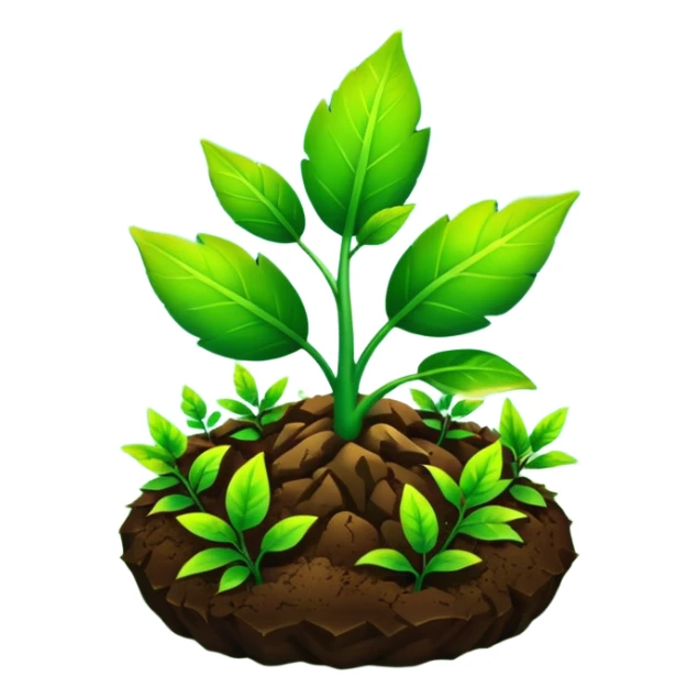 groung energy (with leaf plants) sticker