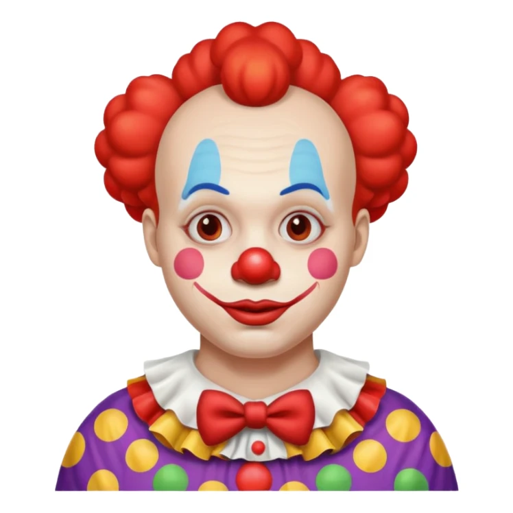 pregnant man clown emoji sticker