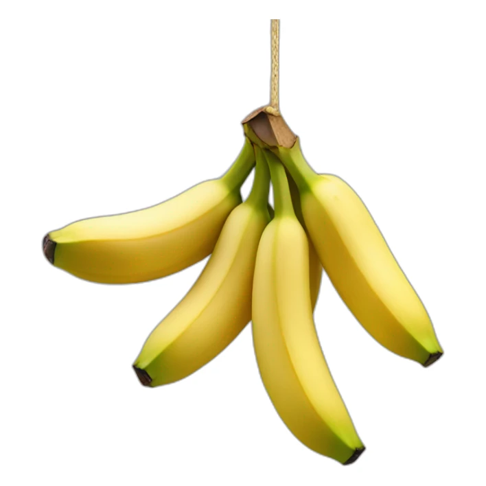 dangling bunch of banana sticker