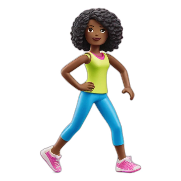 zumba girl playmobil sticker
