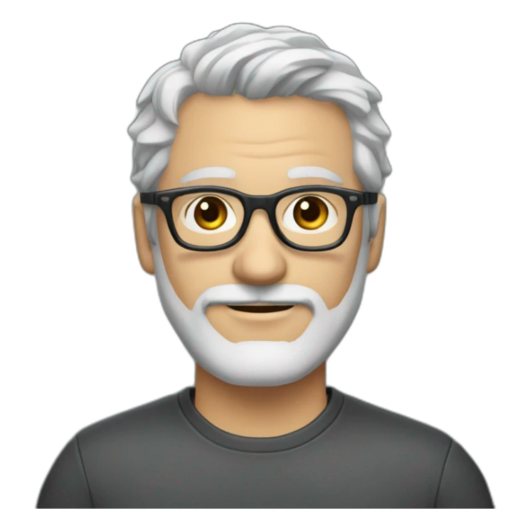40-year-old-white-man-with-grey-hair-and-grey-beard-and-dark-glasses-and-thin-nose sticker