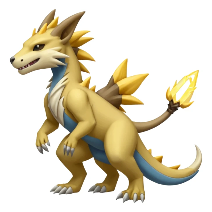 Manectric-Marowak-Duskul-Electrike-Fakémon-hybrid-creature (full body)  sticker