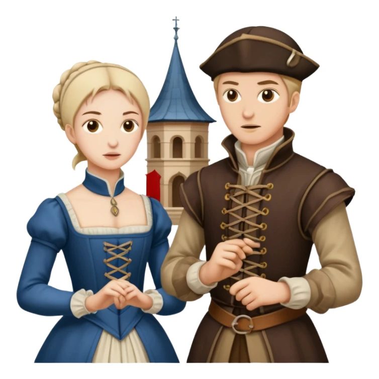 2 people fighting over achitecture style 16th century architects sticker