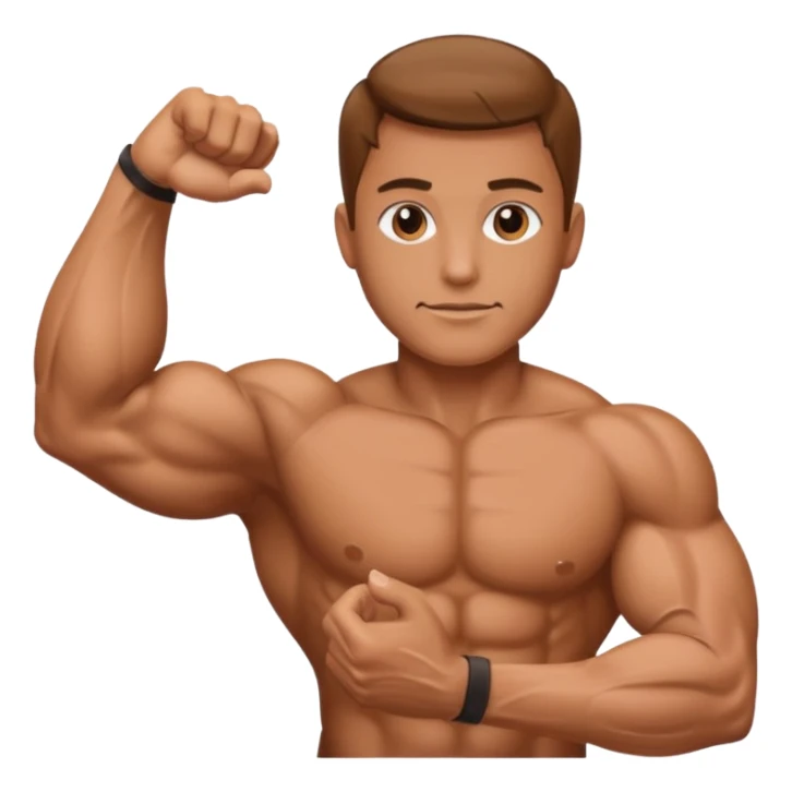 Arm with muscle and manicured hand sticker