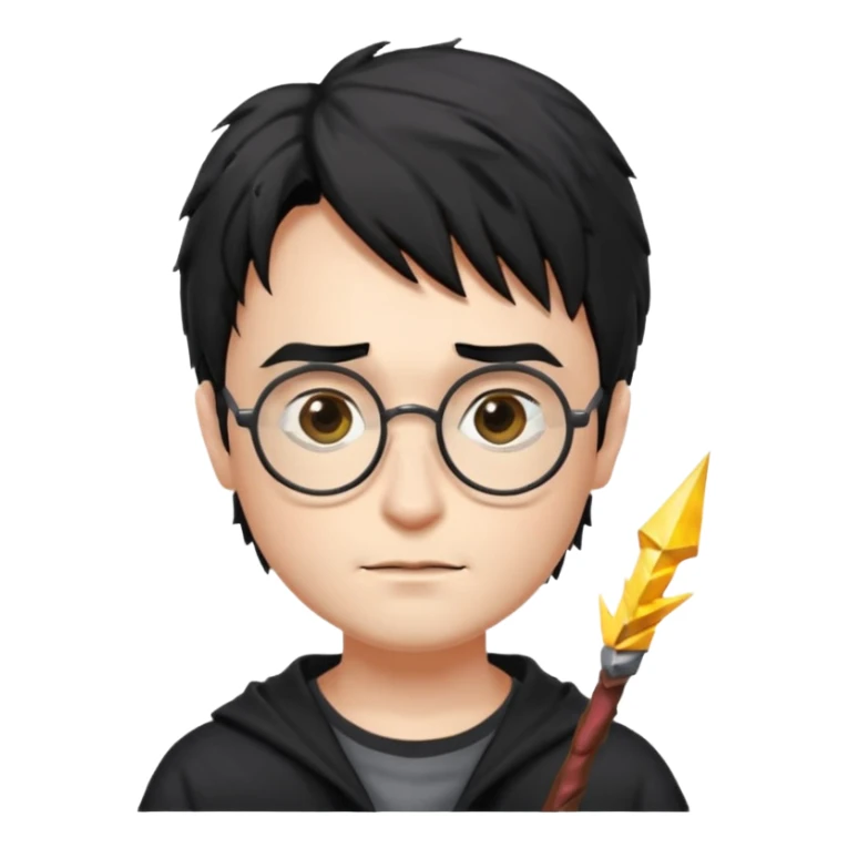 Harry potter with lightening scar on forehead sticker