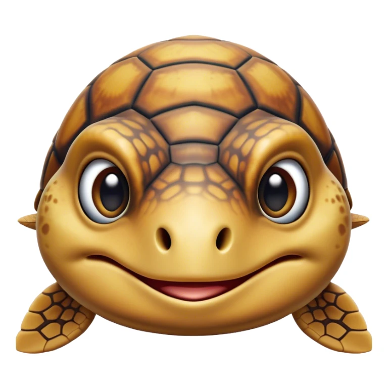 Cinematic Comical Sea Turtle Portrait Emoji, Head tilted dramatically with an exaggeratedly amused expression, featuring a boldly patterned, domed shell and wide, comically expressive eyes full of playful disbelief, Simplified yet hilariously expressive features, highly detailed, glowing with a slightly sassy oceanic glow, high shine, dramatic yet playful, stylized with an air of cheeky marine mischief, soft glowing outline, capturing the essence of a meme-worthy sea turtle that looks ready to glide its way into viral fame! sticker