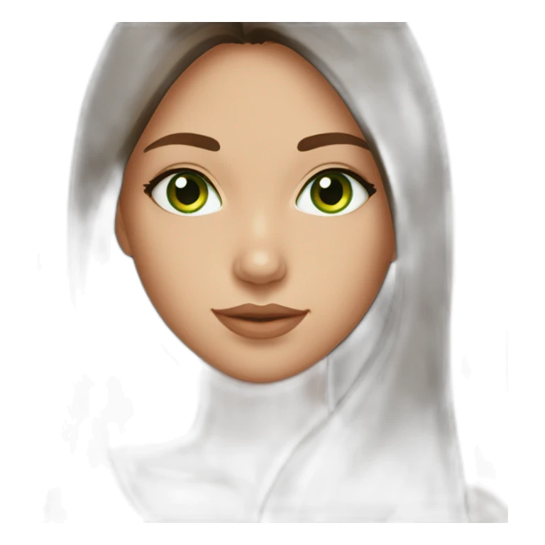 smoothbrownhair-greeneyes-girl sticker