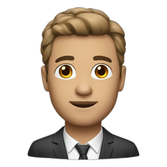 professional male memoji sticker