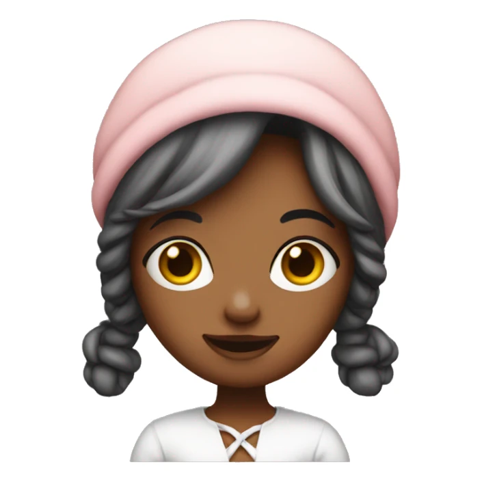 Baddie girl with bonnet sticker