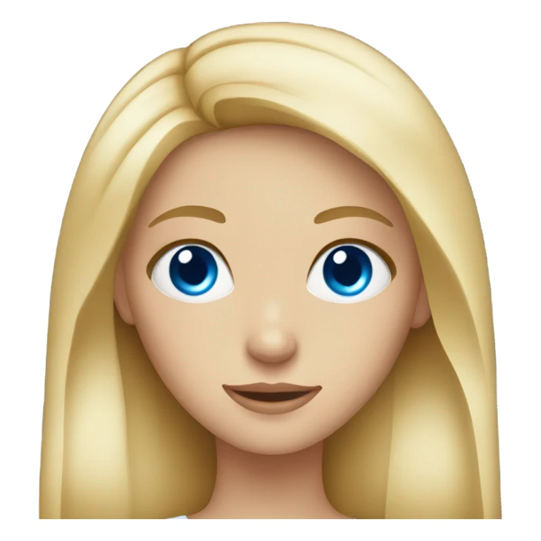 Blonde girl with blue eyed  sticker