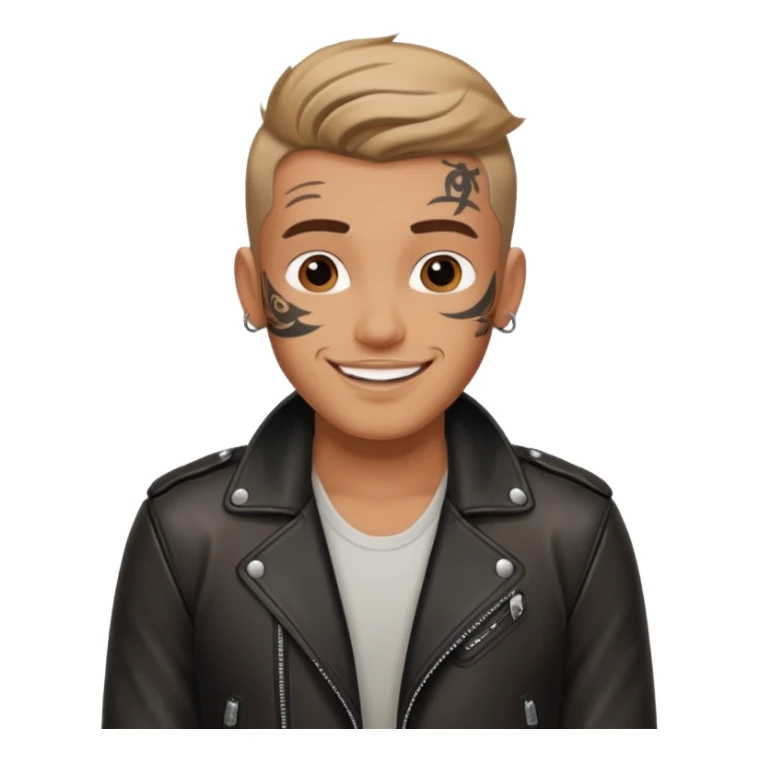 A man in tattoos handsome with flirty smile sticker