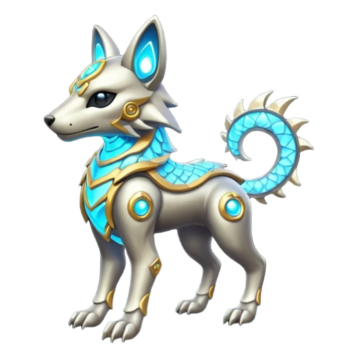 Protogen-Primagen-animal-fantasy-creature, full body sticker