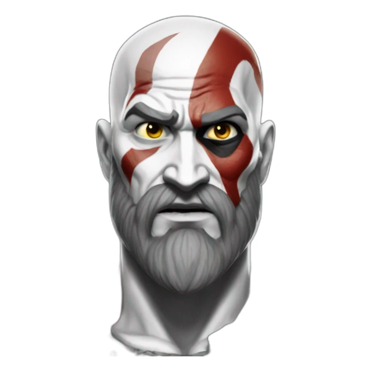 kratos from god of war ragnarok sticker