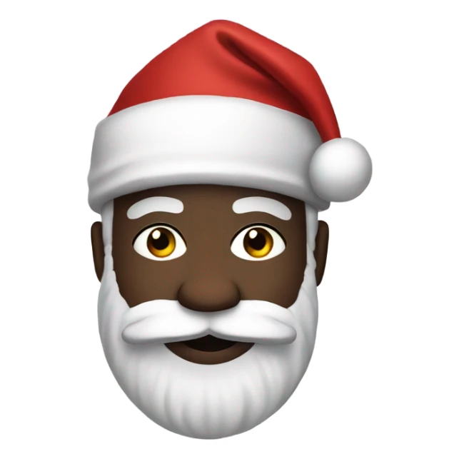 black santa with a mask on  sticker