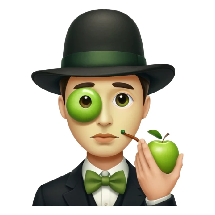 Magritte “the son of man”  sticker