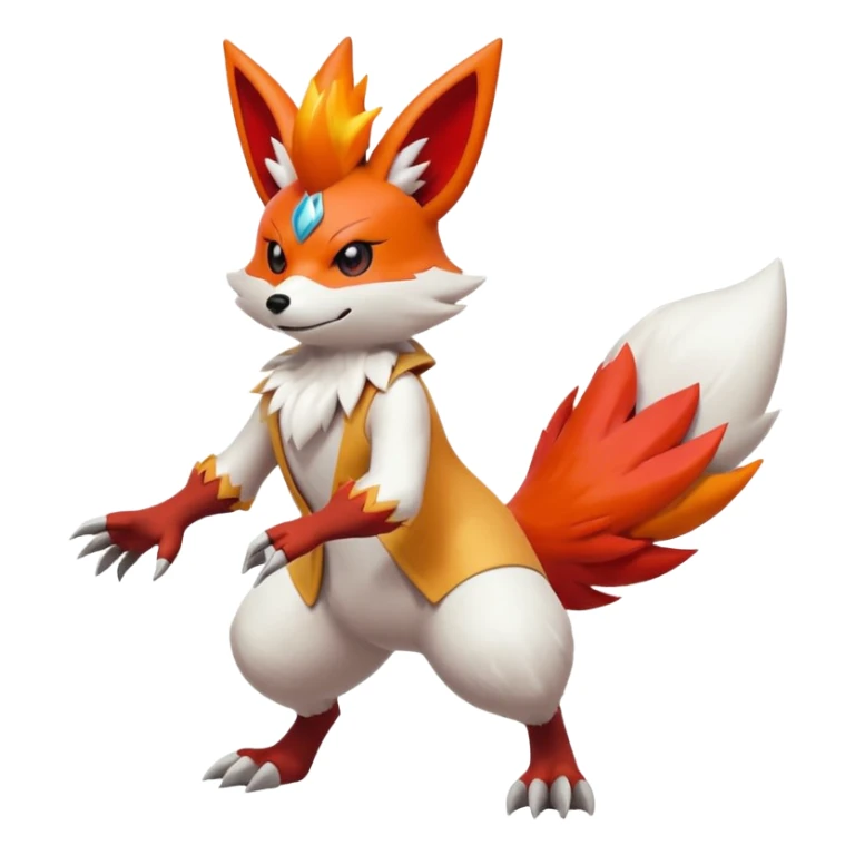 Braixen-Combusken-Zangoose-Blaziken-fusion sticker