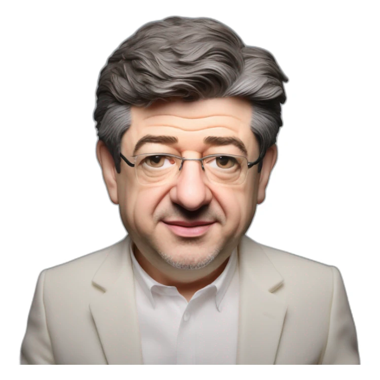 Jean-Luc Mélenchon a fake baby made in wax sticker