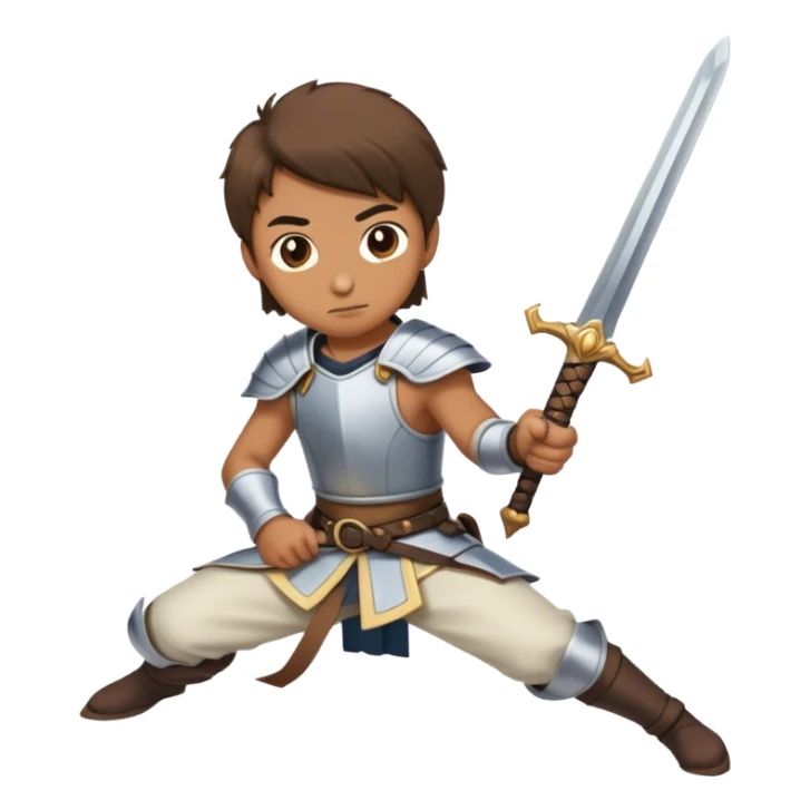 the sword on the floor and a mirror person sticker