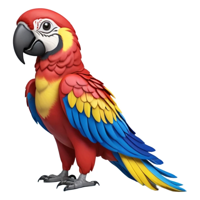 cinematic-macaw-realistic-full-body-standing-emoji,-vibrant-feathers-glowing-with-rich-reds,-blues,-and-yellows,-head-tilted-dramatically,-curved-black-beak-gleaming,-piercing-dark-eyes-exuding-confidence,-simplified-yet-realistic-focused-features,-highly-detailed,-glowing-with-an-almost-sarcastic-glow

 sticker