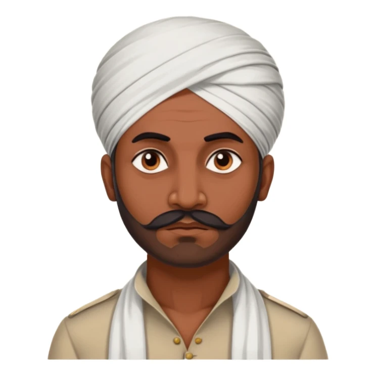 Marathi Indian revolutionary of 37 years old Vasudev balwant Phadke sticker