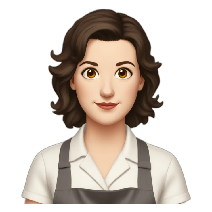 Melanie lynskey apron brown hair sticker