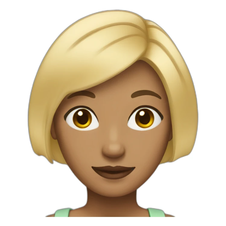 woman with blond short haircut sticker