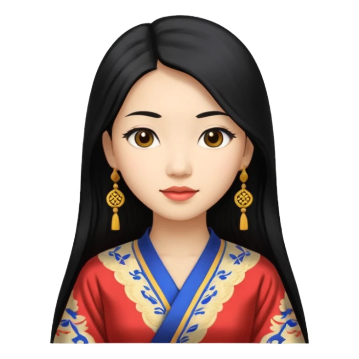 1900's Asian female sticker