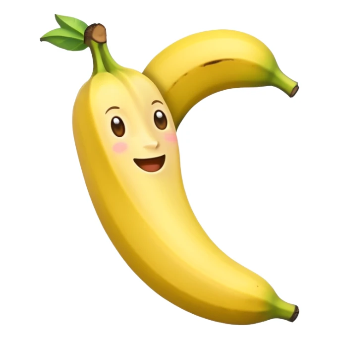 Quiero que hagas a una banana animada  sticker