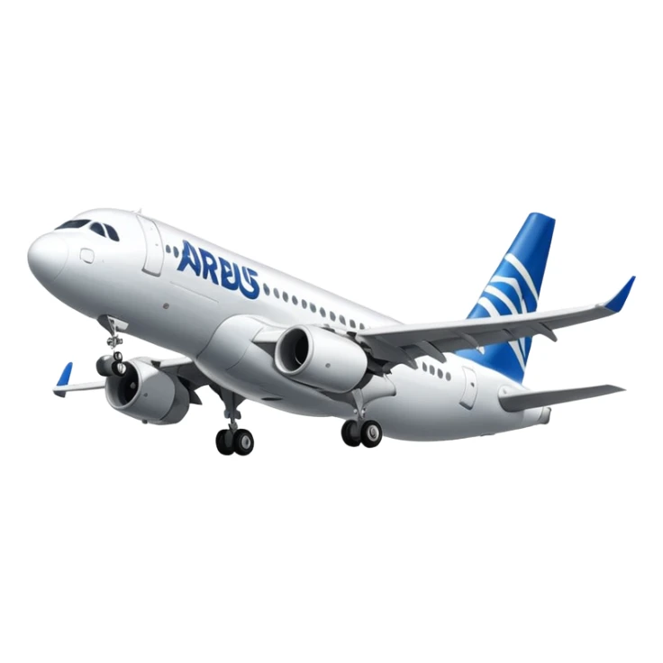 Airbus A320 of Airbus company sticker