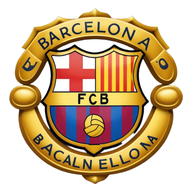 El escudo del Barcelona  sticker