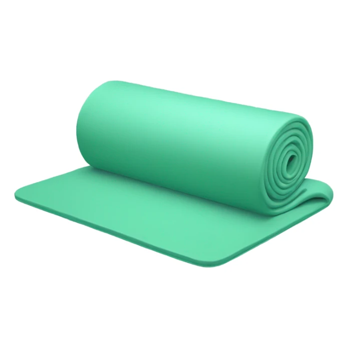 Gym mat for yoga mint green color sticker