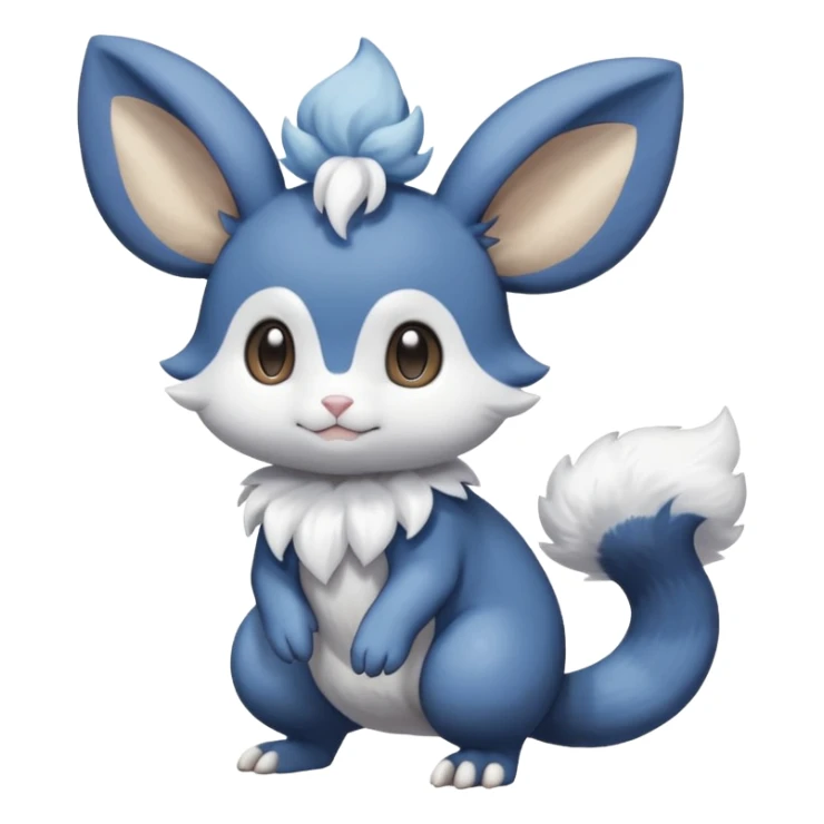 Espurr-Minccino-Dedenne-Meowstic-Fakémon-hybrid-creature (full body)  sticker