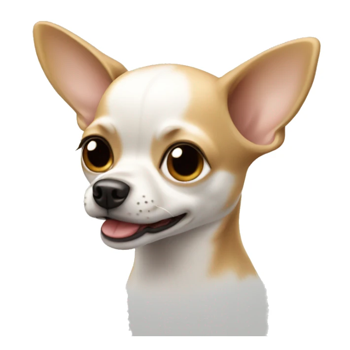 White and tan chihuahua dog sticker
