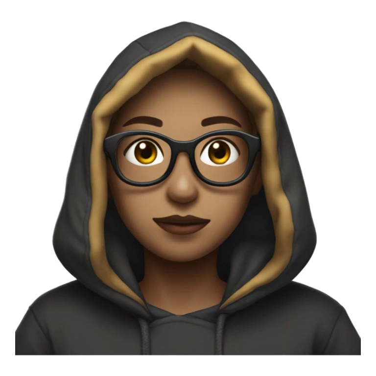 Sabrina wearing a sleep token hoodie sticker