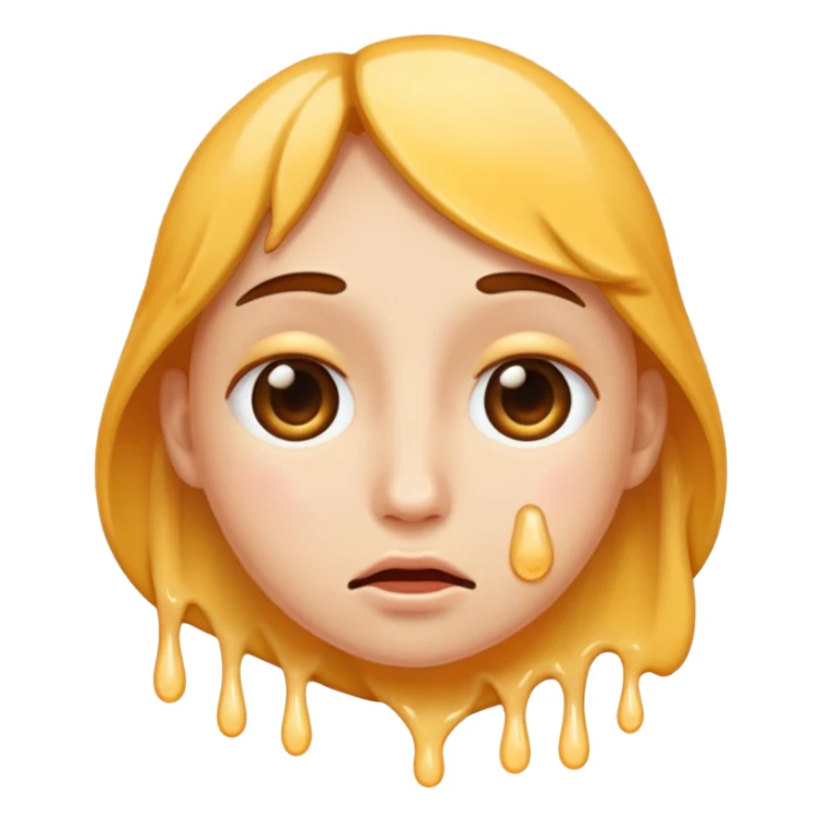 Cum dripping on face sticker