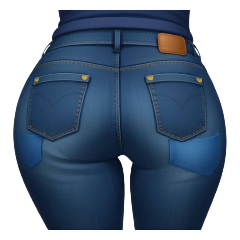 woman with a very large bum sticker