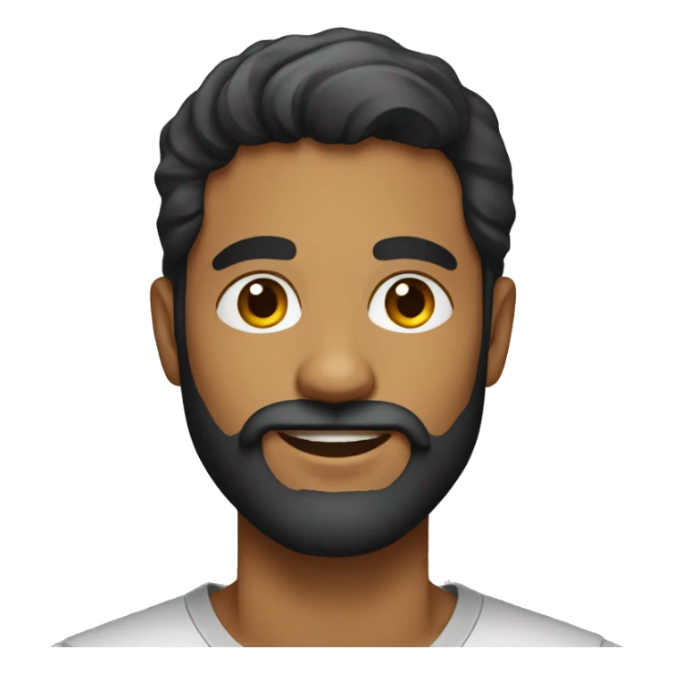 man with a beard in his 20's sri lankan sticker