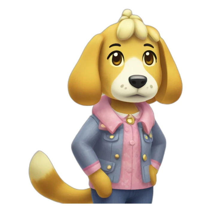 Isabelle animal crossing sticker