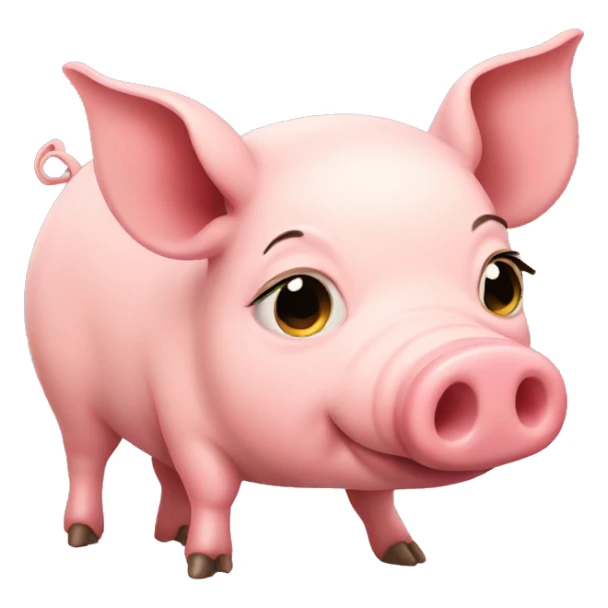 Pregnant pig sticker