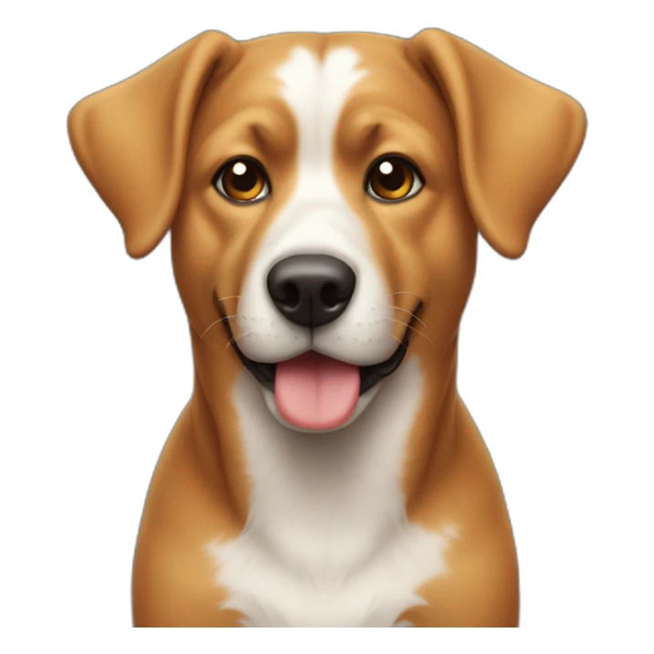 Een hond die zit sticker