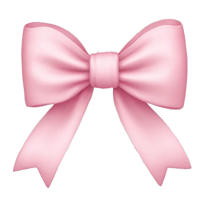 light pink bow on light pink bow sticker