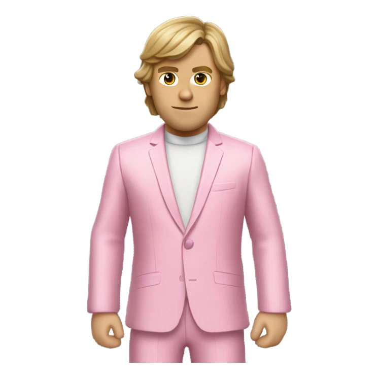 luke skywalker in all pink suite, upper body sticker