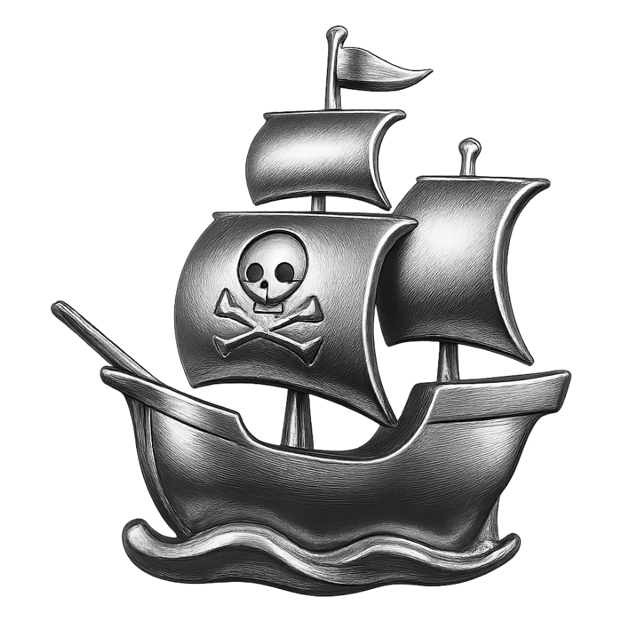 pirate ship sticker