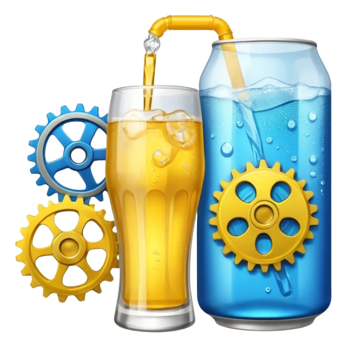 Soda juice electricity Gear sticker