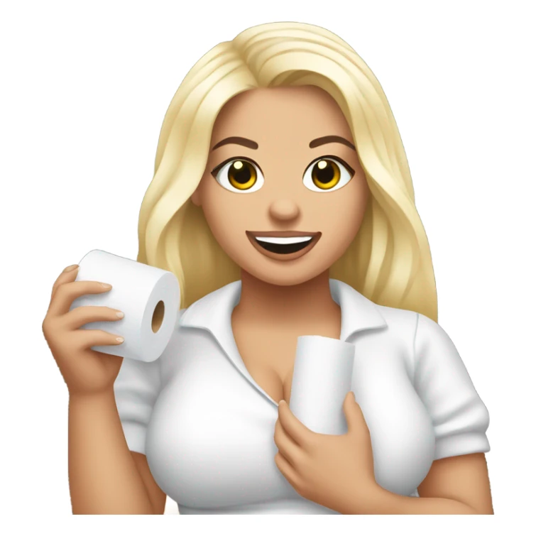 trisha peytas holding toilet paper sticker