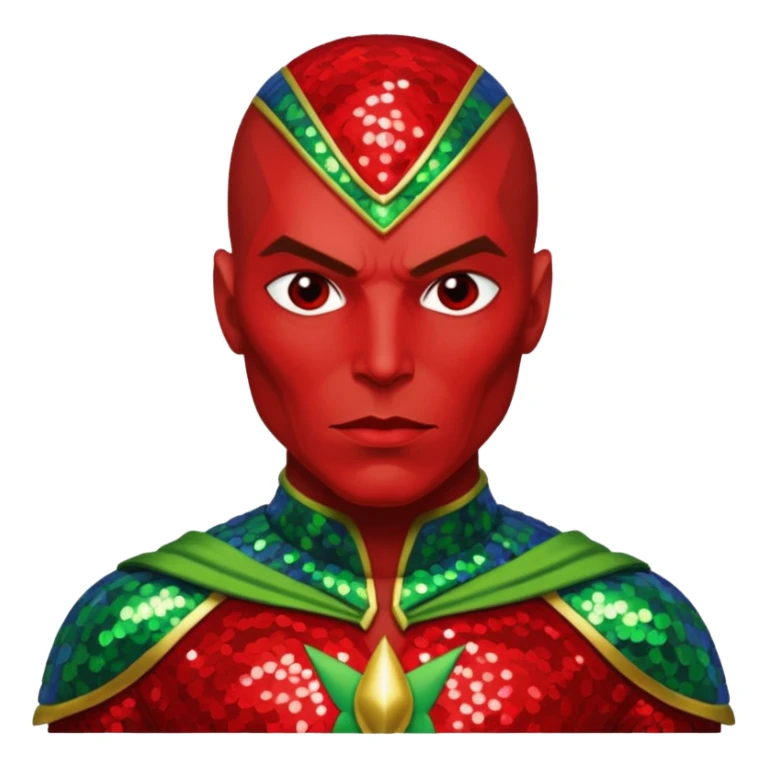 Martian Manhunter with Sequin Outfit sticker