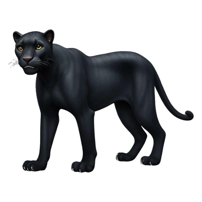 Black panther animal, full body sticker